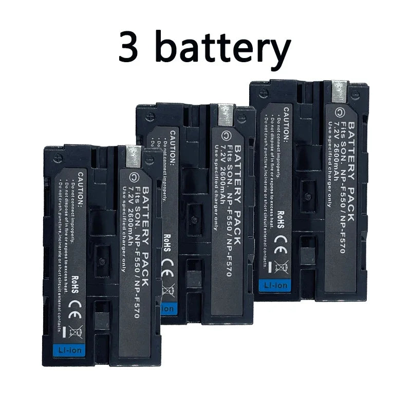 NP-F550 F530 F570 Li-Ion Battery 7.2V LCD USB Charger For Sony NP-F330 NP-F530 NP-F570 NP-F730 NP-F750 CCD-TRV81 CCD-RV100