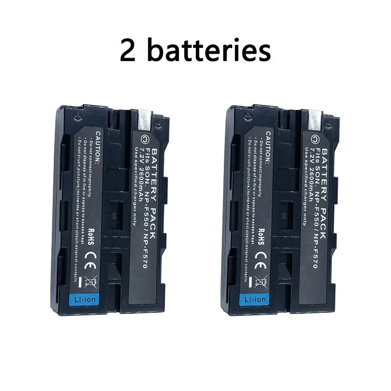 NP-F550 F530 F570 Li-Ion Battery 7.2V LCD USB Charger For Sony NP-F330 NP-F530 NP-F570 NP-F730 NP-F750 CCD-TRV81 CCD-RV100