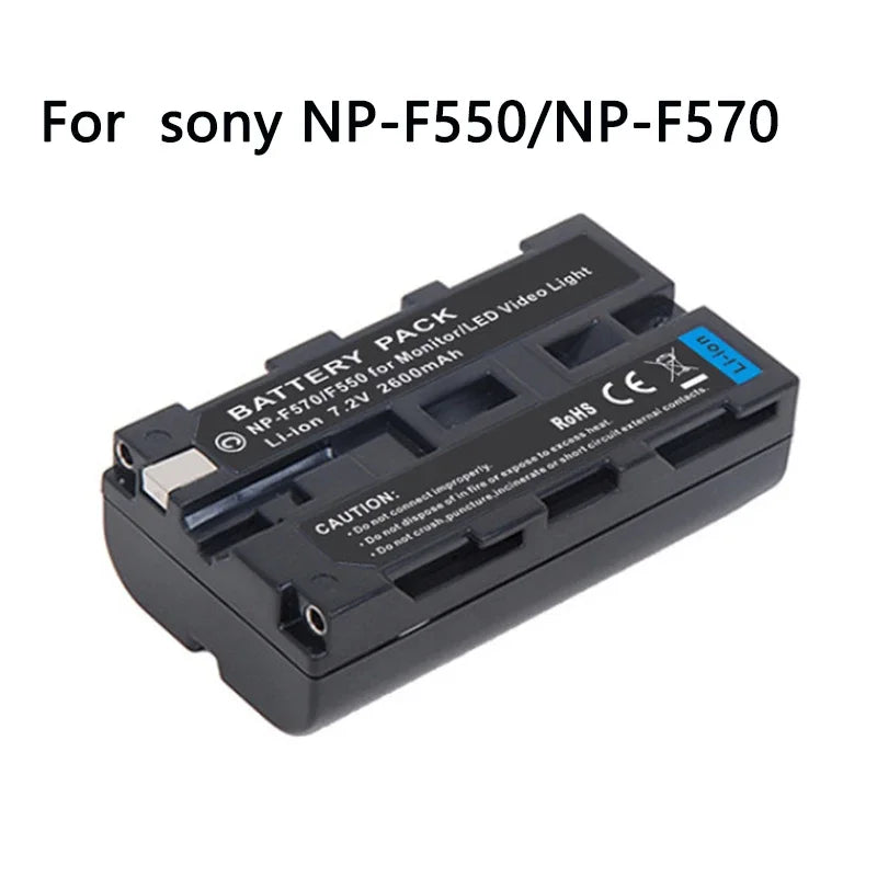 NP-F550 F530 F570 Li-Ion Battery 7.2V LCD USB Charger For Sony NP-F330 NP-F530 NP-F570 NP-F730 NP-F750 CCD-TRV81 CCD-RV100