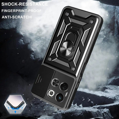 Case for Tecno Spark 30 5G Slide Camera Protect Stand Phone Shell Funda for Spark 30 Pro 30C 4G 20C Cover
