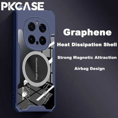 PKCASE Magnetic Heat Dissipation Phone Case For Honor 400 100 X60 X50 GT X9c Smart X9b X9a X9 5G Magic 7 Pro Lite Play 60 Cover