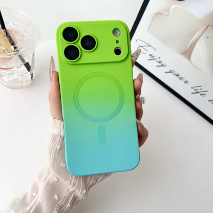 Gradient Matte TPU Magnetic For Magsafe Case For iPhone 17 Air 17 Pro Max 17 Pro 17 Shockproof Glass Lens Cover