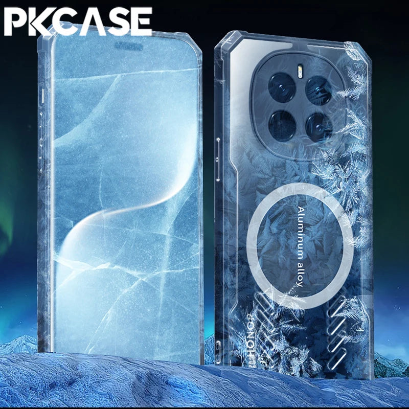 PKCASE Magnetic Heat Dissipation Phone Case For Honor 400 100 X60 X50 GT X9c Smart X9b X9a X9 5G Magic 7 Pro Lite Play 60 Cover