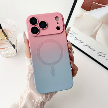 Gradient Matte TPU Magnetic For Magsafe Case For iPhone 17 Air 17 Pro Max 17 Pro 17 Shockproof Glass Lens Cover