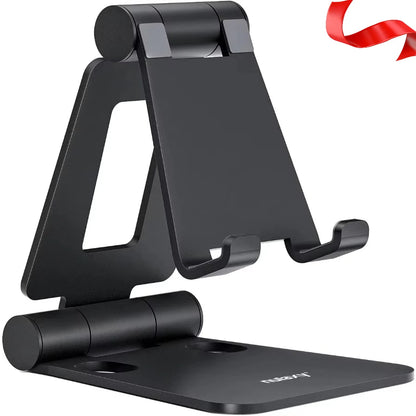 Multi-Angle Foldable Cell Phone Stand Compatible with iPhone 16/15/14 Pro Samsung iPad Switch Gaming Watching