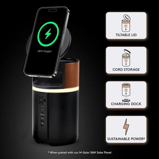 M250 Portable Charging Hub – 250W Charger For Laptops & Tablets, Wireless Charging For Cell Phones & Earbuds