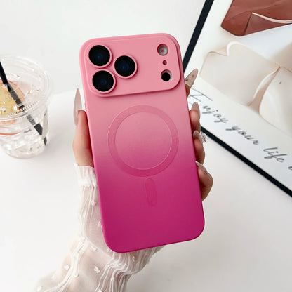 Gradient Matte TPU Magnetic For Magsafe Case For iPhone 17 Air 17 Pro Max 17 Pro 17 Shockproof Glass Lens Cover