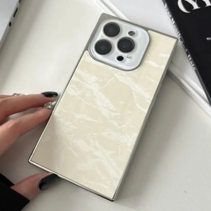 Aurora Snow Mountain Pattern Case for iPhone 16 15 14 13 Pro Max 16Pro Luxury Shiny Plating Camera Lens Glass Shockproof Cover